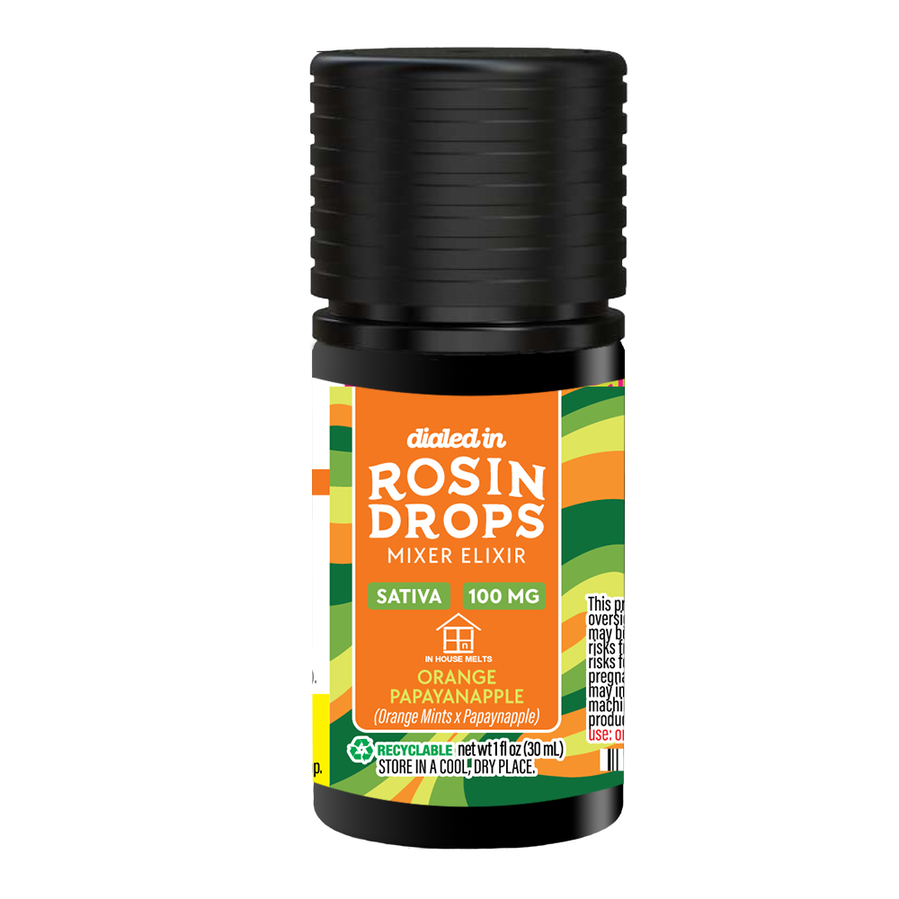 100mg - Orange Papaynapple - Rosin Drops by Dialed In Gummies