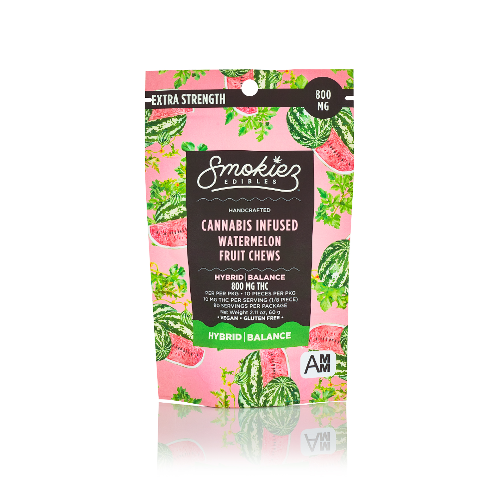 Watermelon - Hybrid [10pk] (800mg) by Smokiez