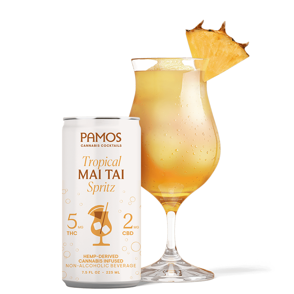 Mai Tai Cocktail (6mg THC/2mg CBD) [4pk] by Pamos