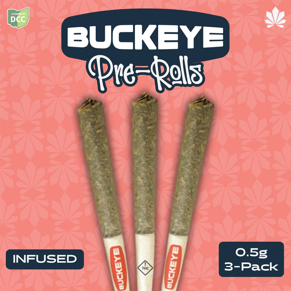 3 Pack Infused Pre Roll [.5g] by Buckeye