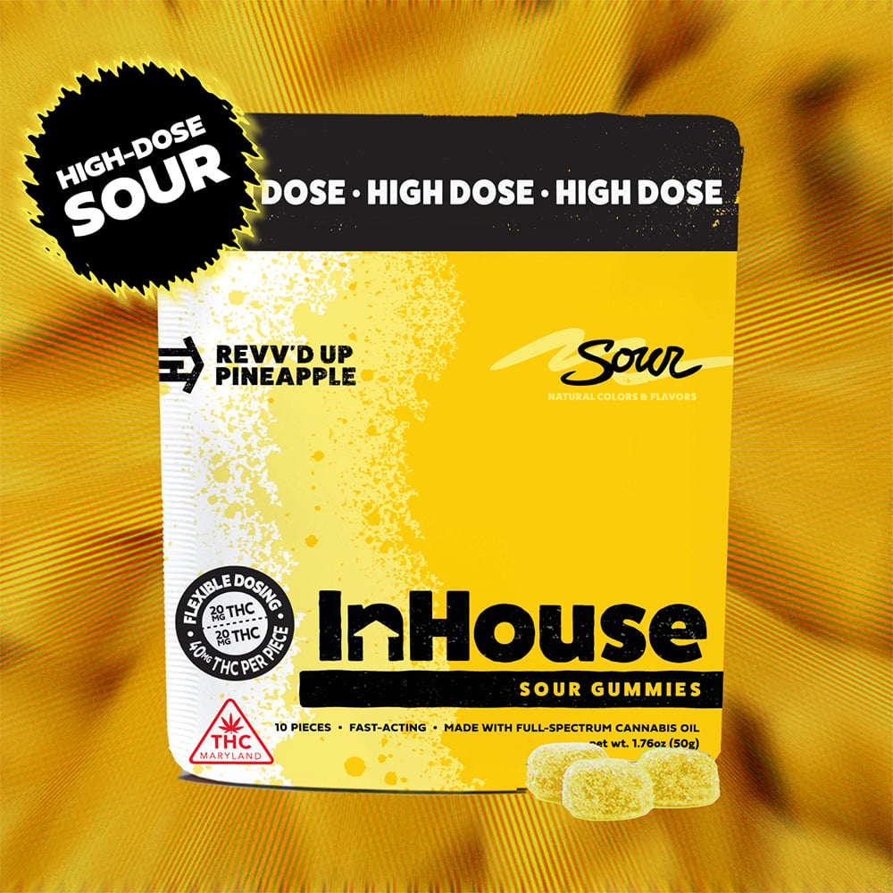 Revv'd Up Sour Pineapple [10pk] (400mg) by InHouse