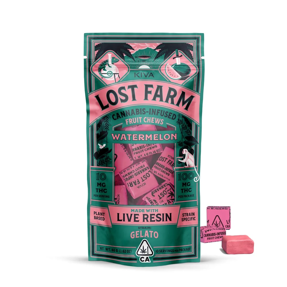 Watermelon x Gelato [10pk] (100mg) by Lost Farm