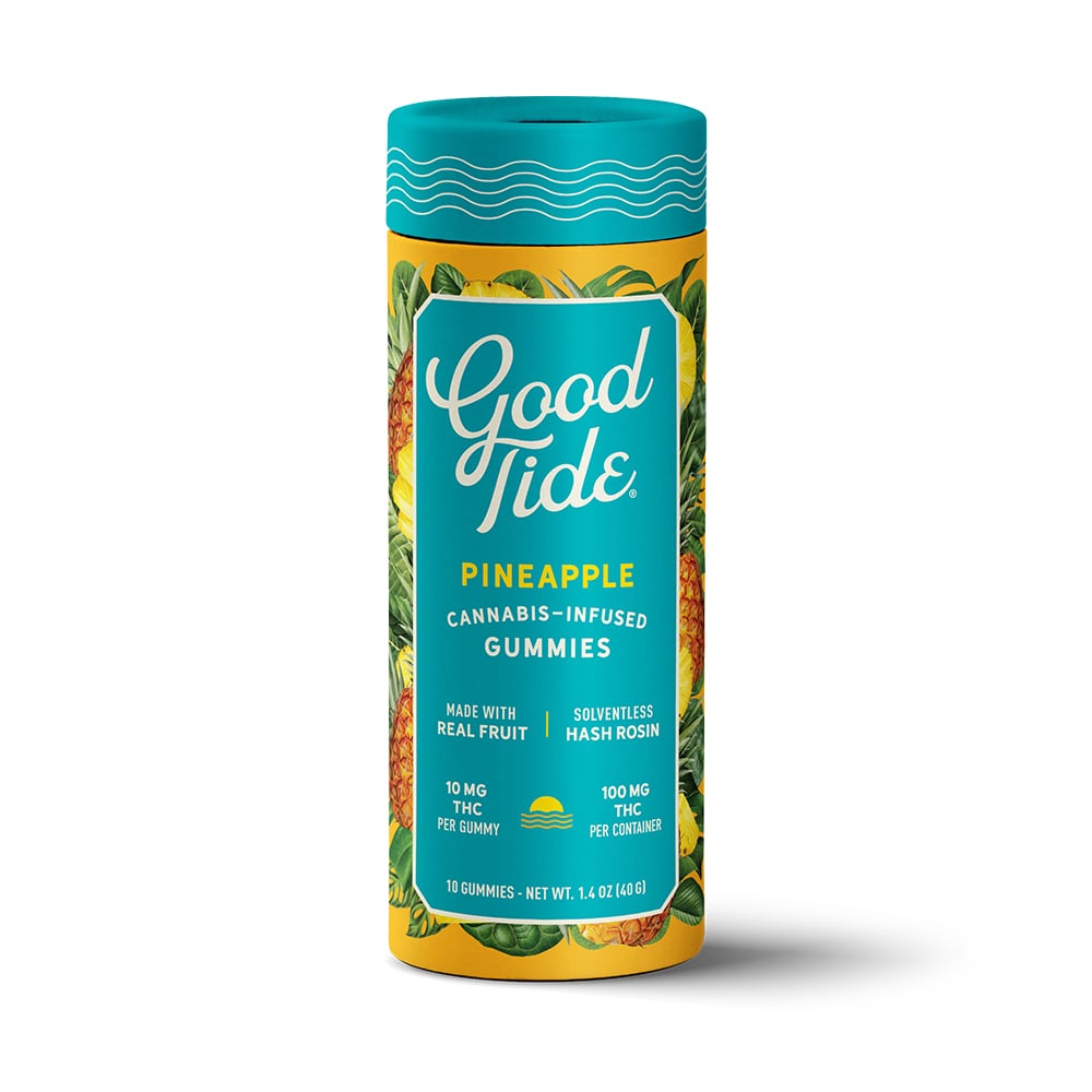 PROMO - Good Tide - Pineapple Single-Strain Hash Rosin Gummies | Uplifting | 100mg by PROMO
