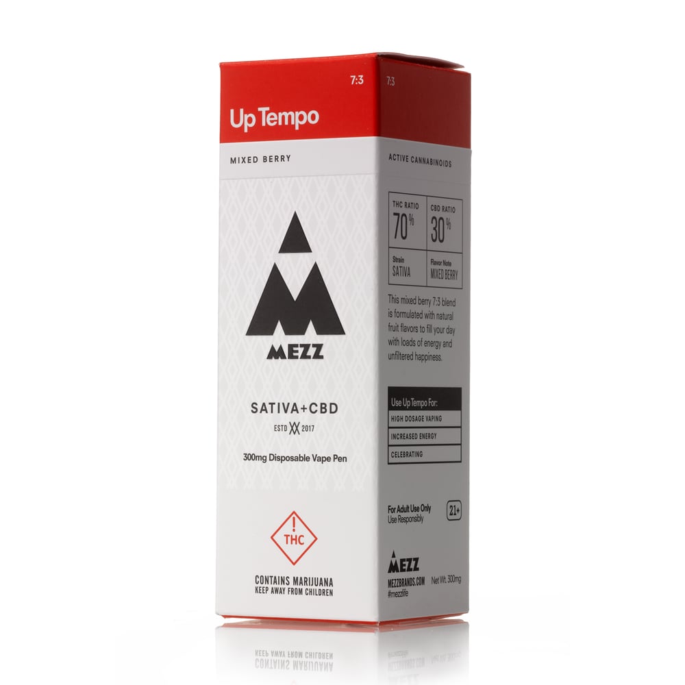 Up Tempo 7:3 THC / CBD - Sativa [300mg] by Mezz