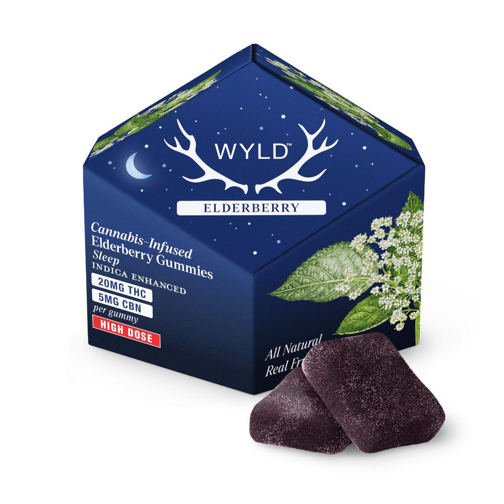*HIGH DOSE* Elderberry 2:1 CBN + Indica Enhanced Gummies | 200mg by WYLD