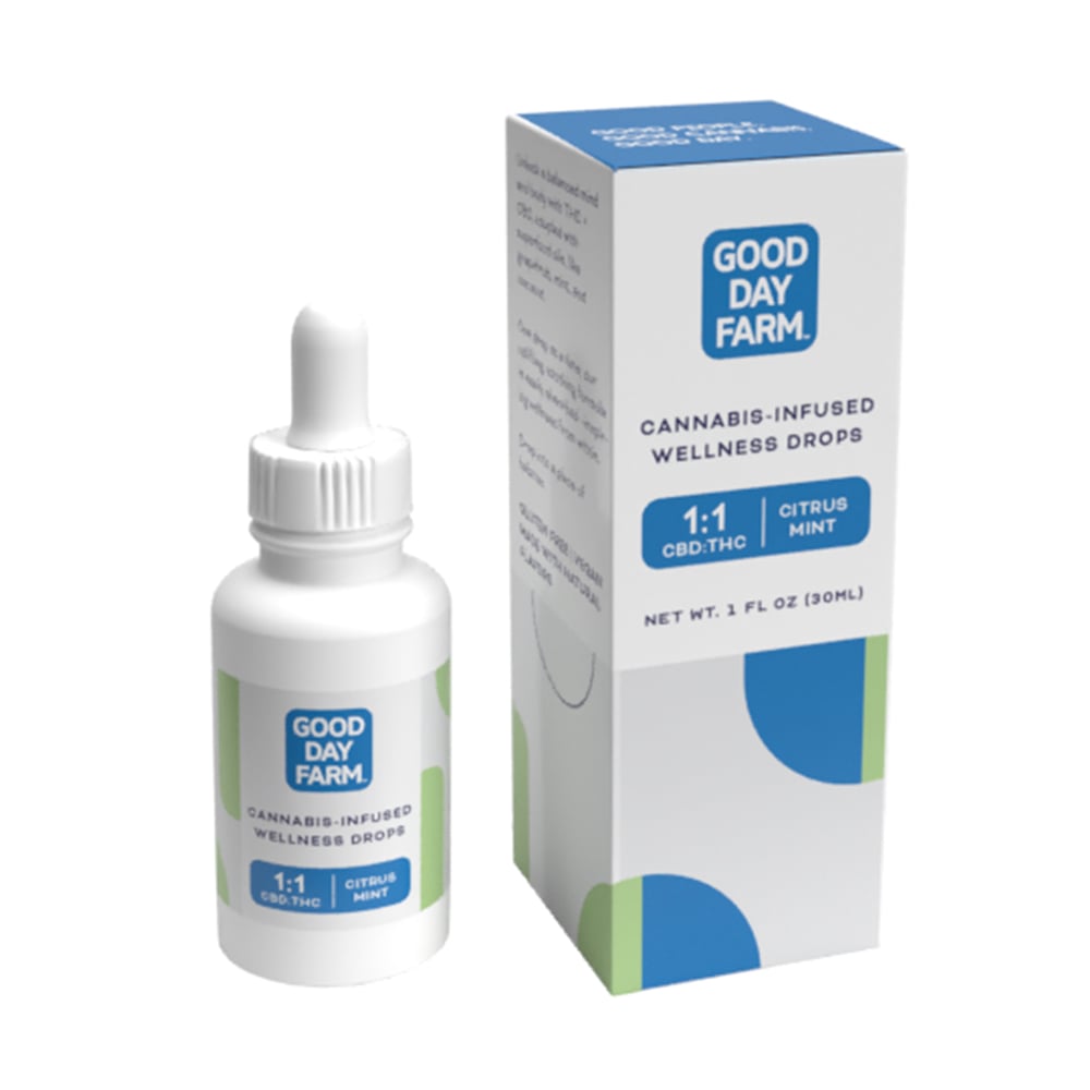 1:1 Citrus Mint [30ml] (450mg CBD/450mg THC) by Good Day Farm