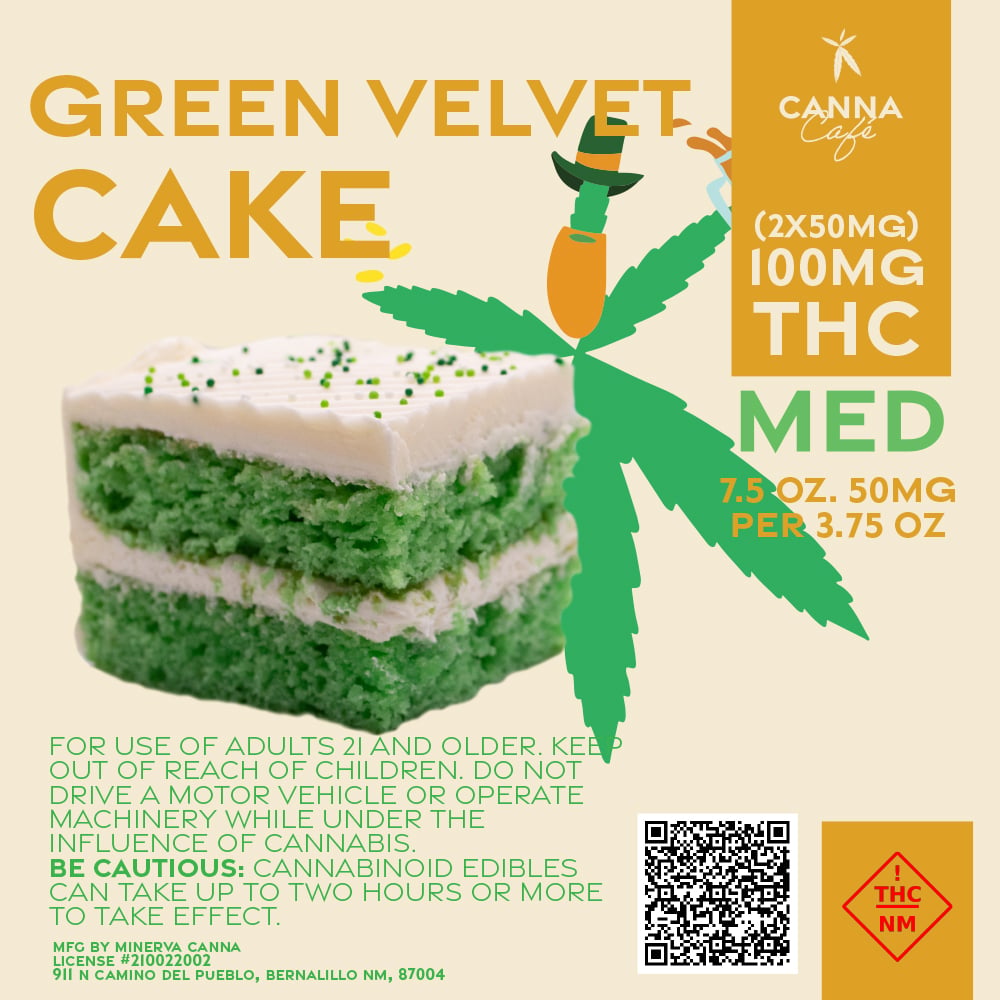 Green Velvet Cake (100mg) by Minerva Canna