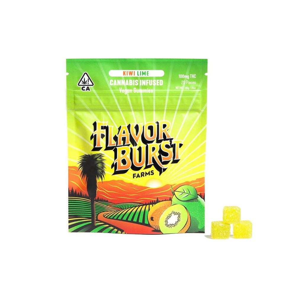 Kiwi Lime [20pk] (100mg) by Flavorburst Farms
