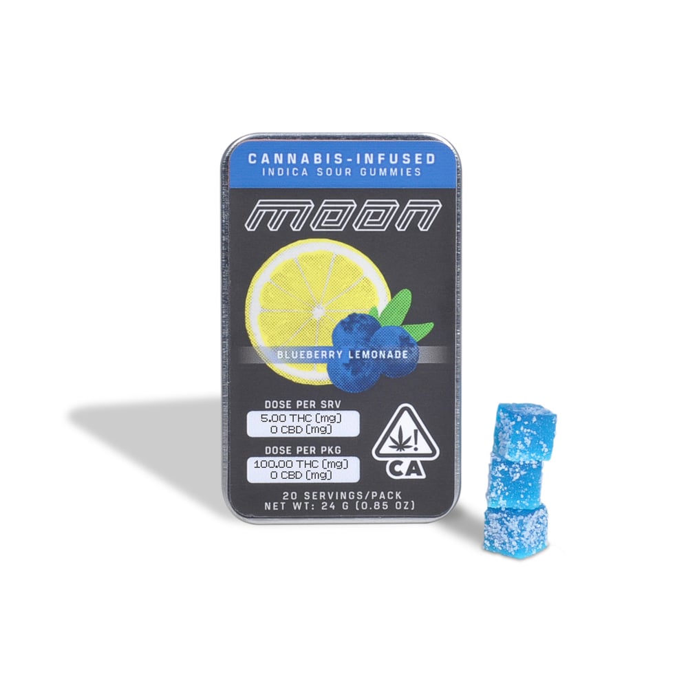 Blueberry Lemonade - Indica [5mg each] (100mg total) by MOON