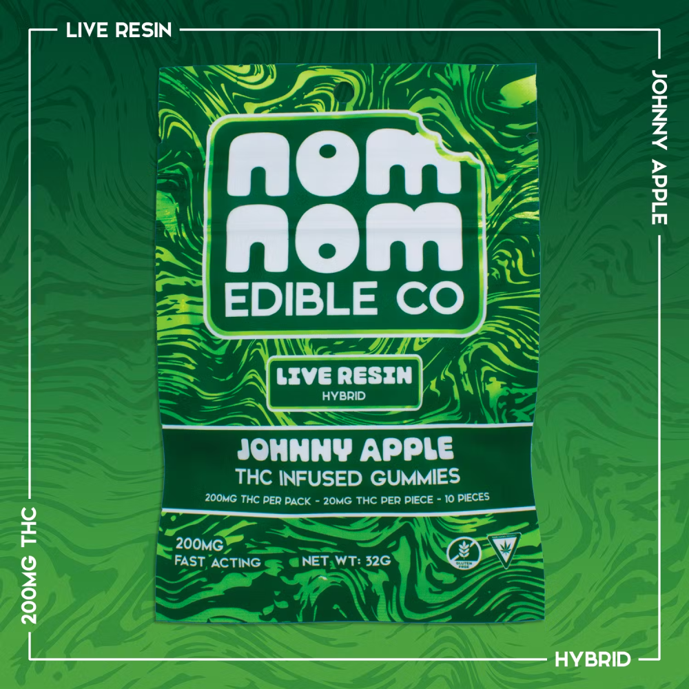 Johnny Apple [10pk] (200mg) by Nom Nom Edible Co.