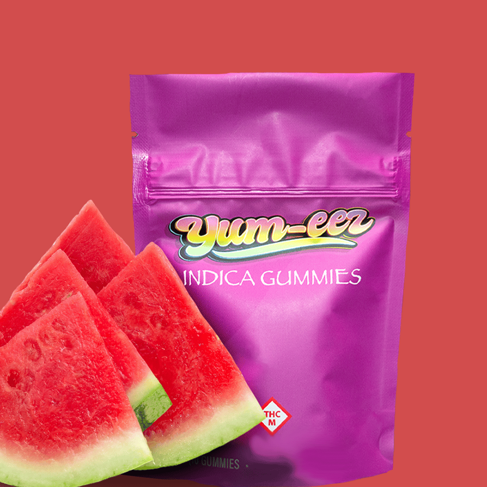 Sour Watermelon Indica [10pk] (250mg) by Yum-eez