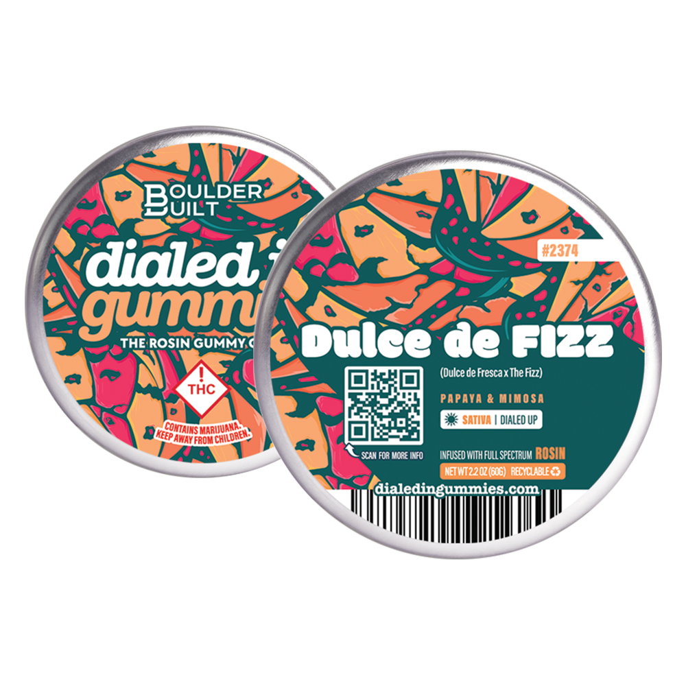 100mg - Dulce De Fizz #2374 - Rosin Gummies (10pk) by Dialed In Gummies