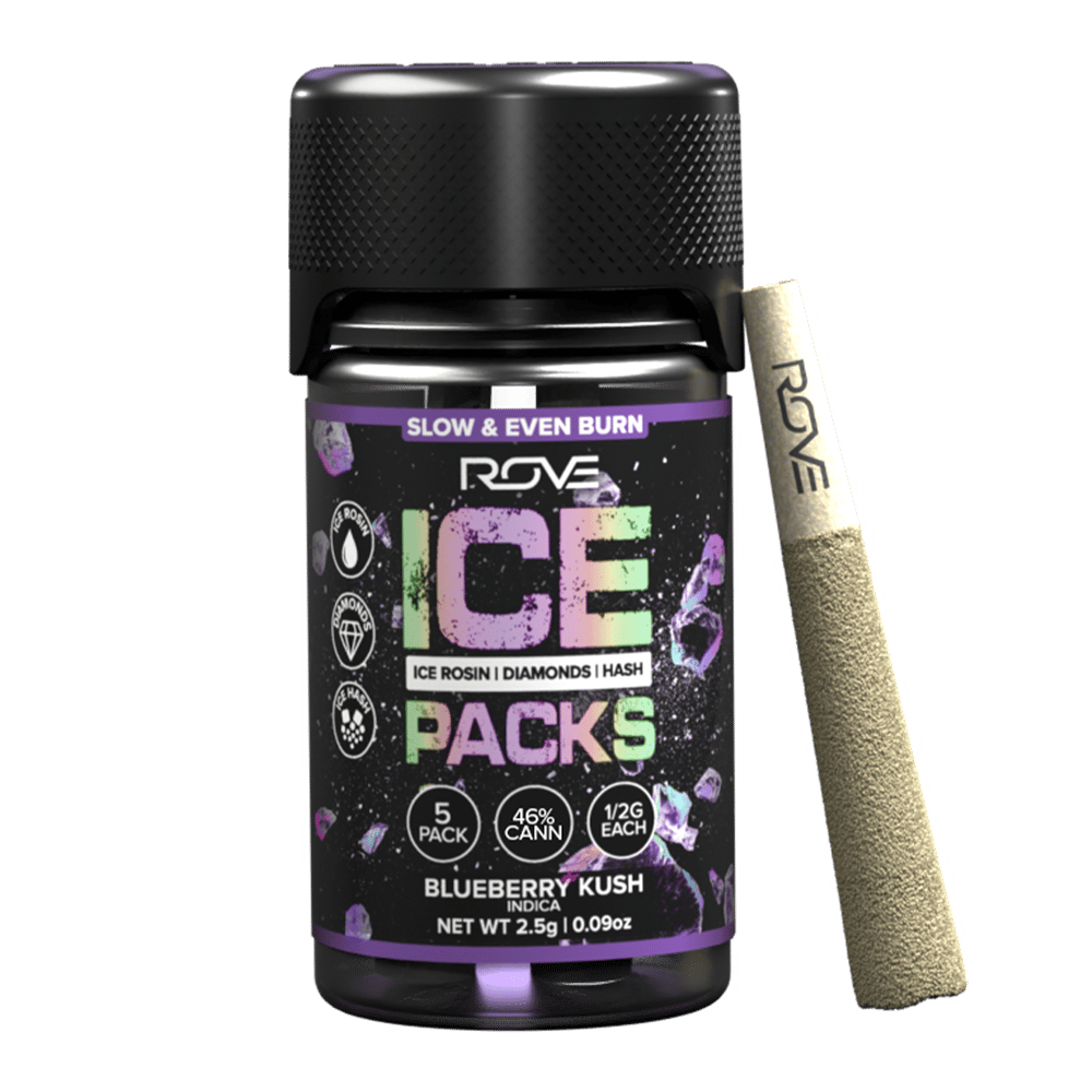 Blueberry Kush - Infused Ice Packs (Rosin, Hash, and Diamonds) [5x 0.5g] by ROVE