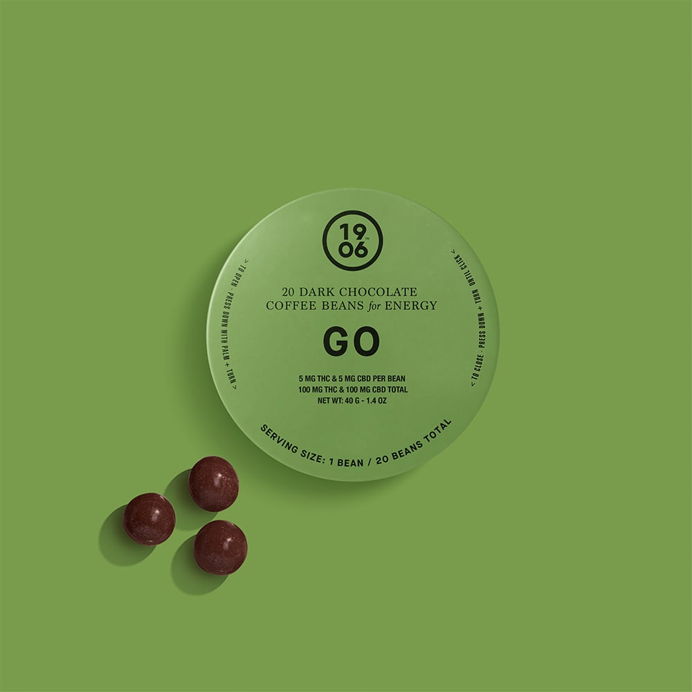 GO Beans for ENERGY [20pk] (100mg THC/100mg CBD) by (1906) in United States