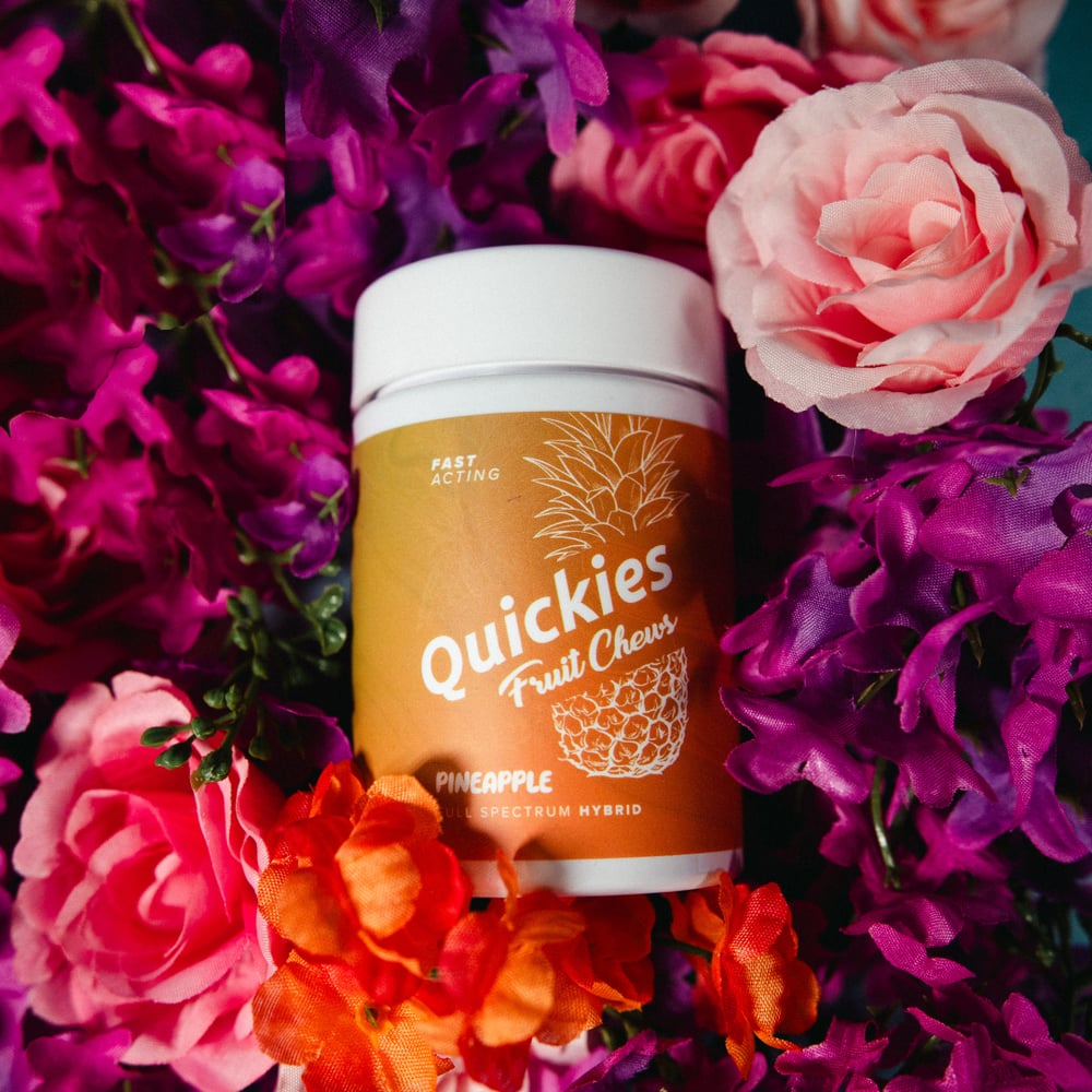 Fruit Chew - Quickies - Pineapple [~100mg, 20pk] by Quickies Full Spectrum