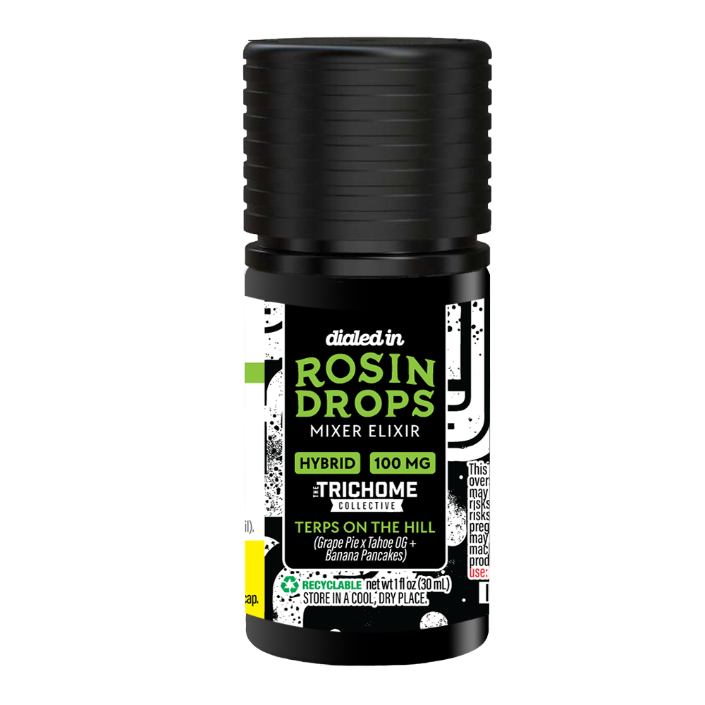 100mg - Terps on the Hill - Rosin Drops by Dialed In Gummies