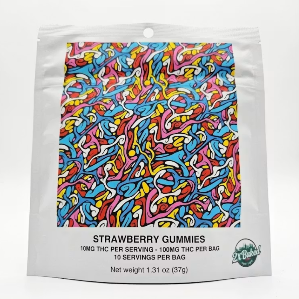 Strawberry [10pk] (100mg) by 2X Baked