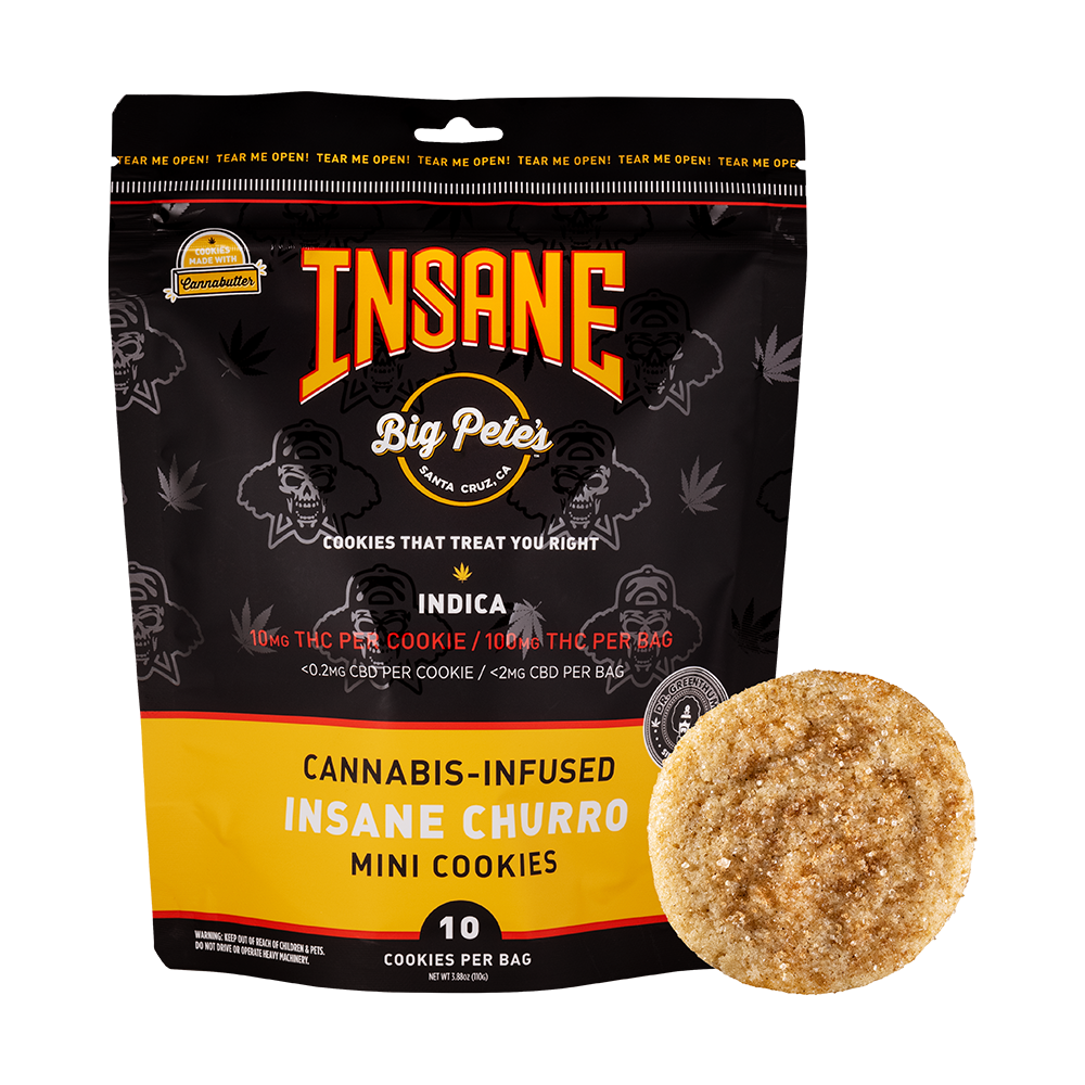 Insane Churro - Indica [10pk] (100mg) by Big Pete's Treats