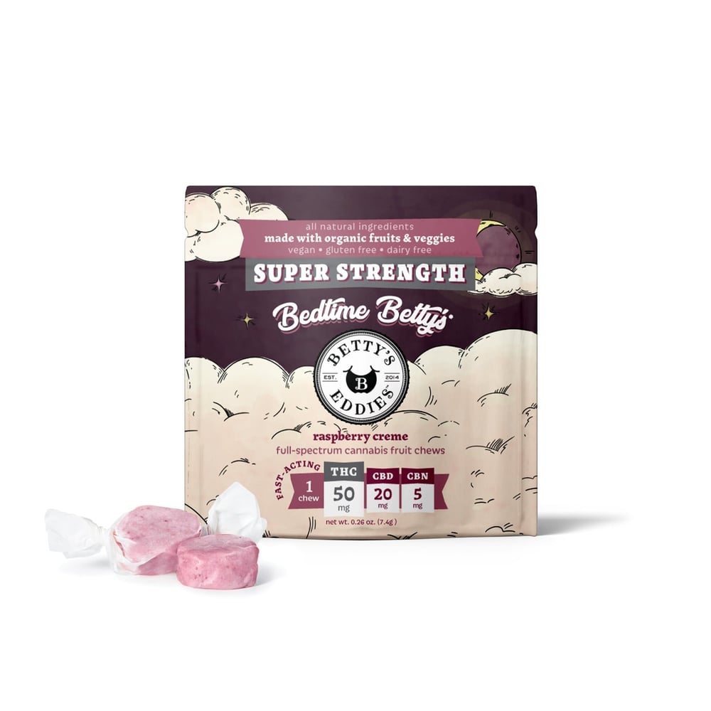 Bedtime Betty's - Raspberry Creme [1pk] (50mg THC/20mg CBD/5 mg CBN) by Betty's Eddies