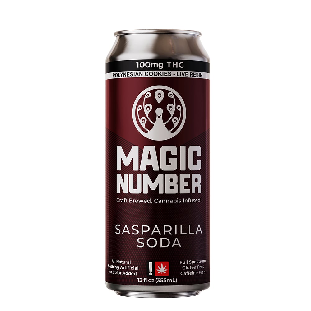 Sasparilla Natural Soda (100mg Live Resin) by Magic Number
