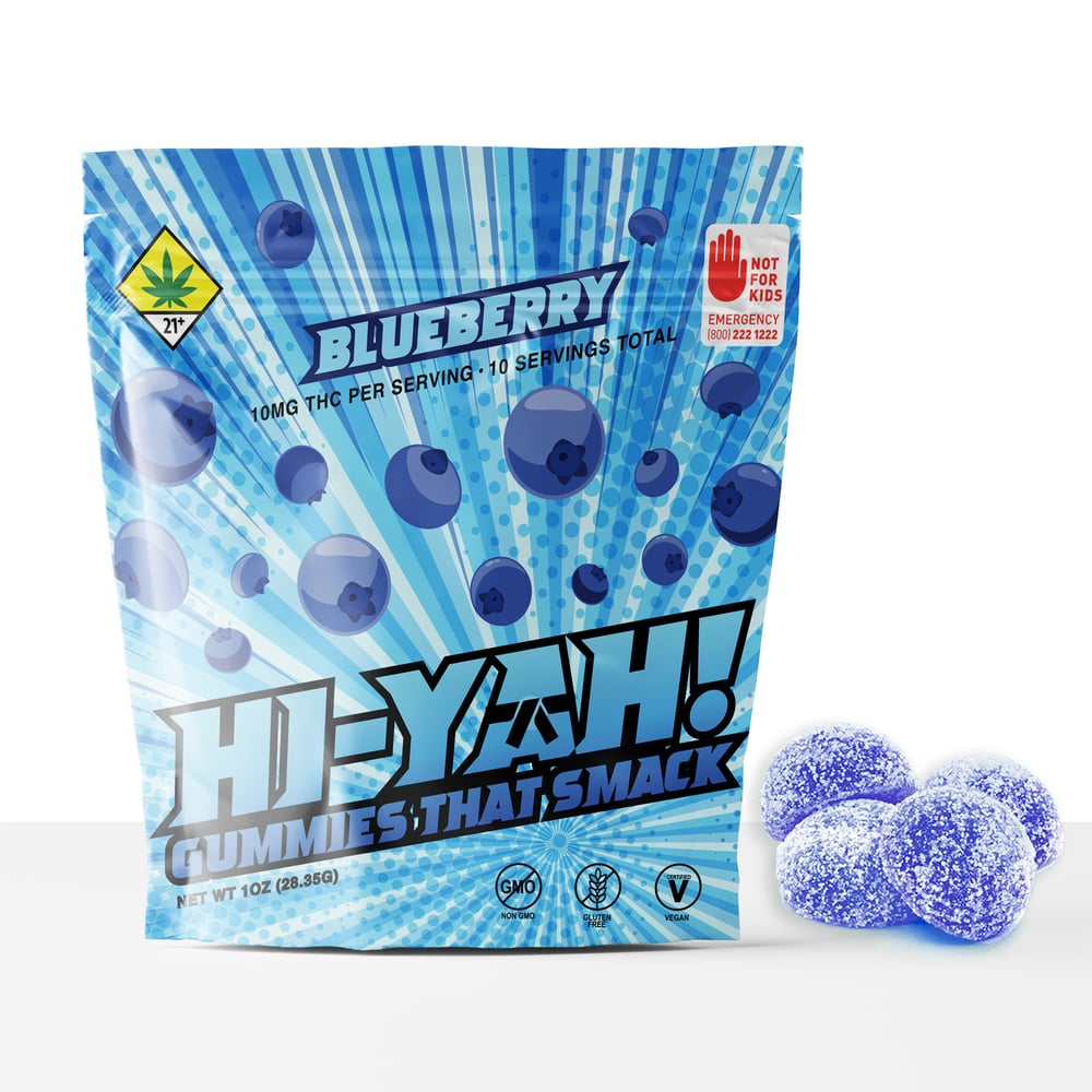 Blueberry Rosin Gummies (100mg THC) by HI-YAH