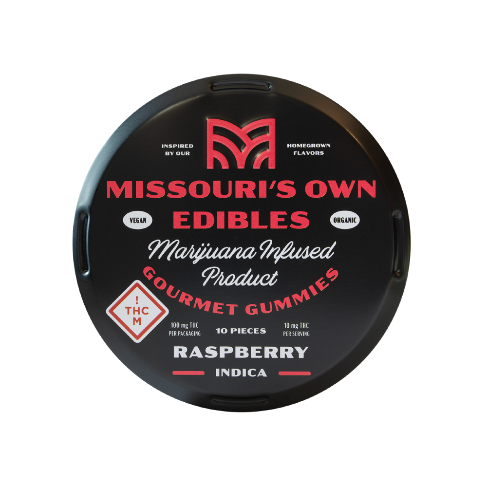 Raspberry - Indica [10pk] (100mg) by Missouri's Own