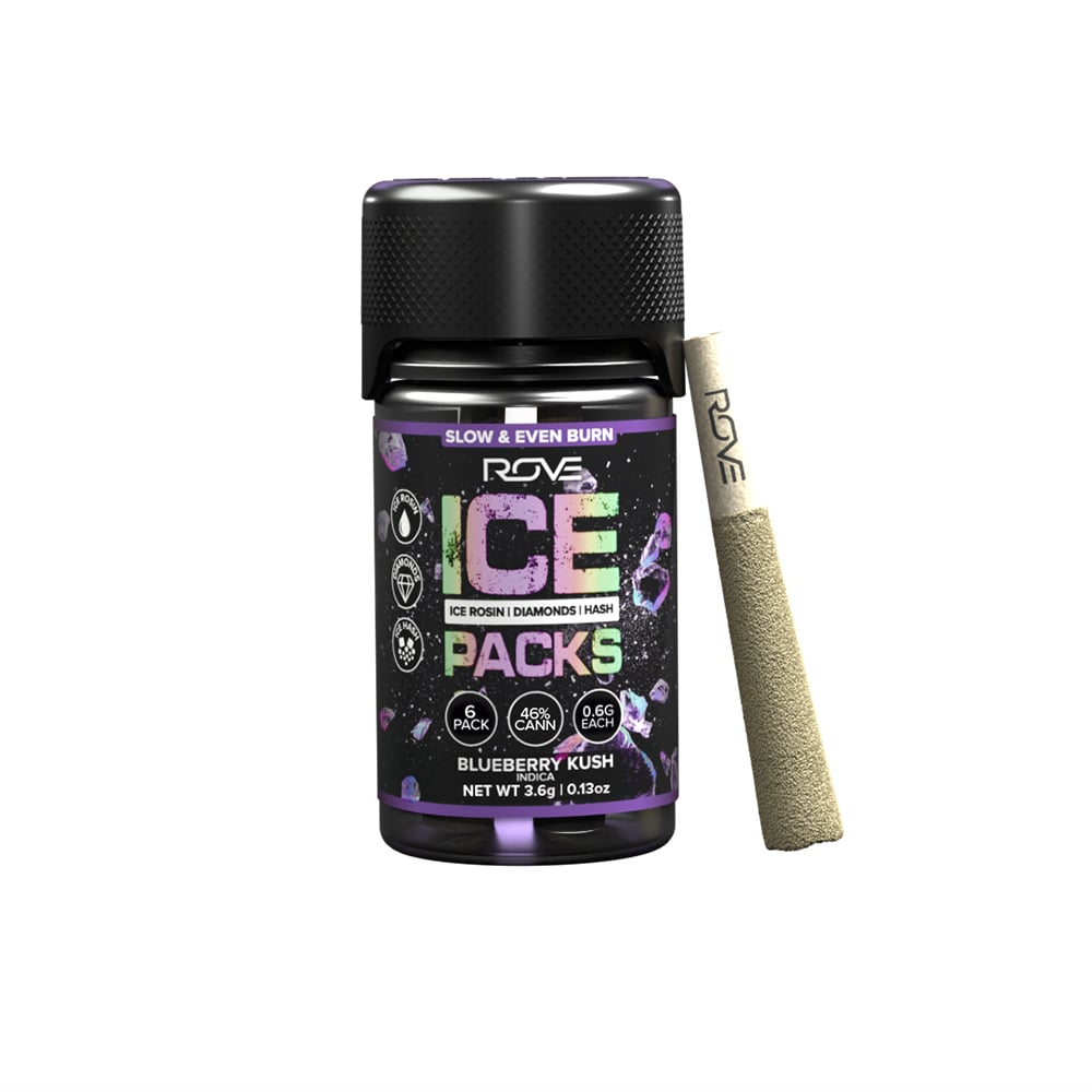 Blueberry Kush - Infused Ice Packs (Rosin, Hash, and Diamonds) [6x 0.6g] by ROVE