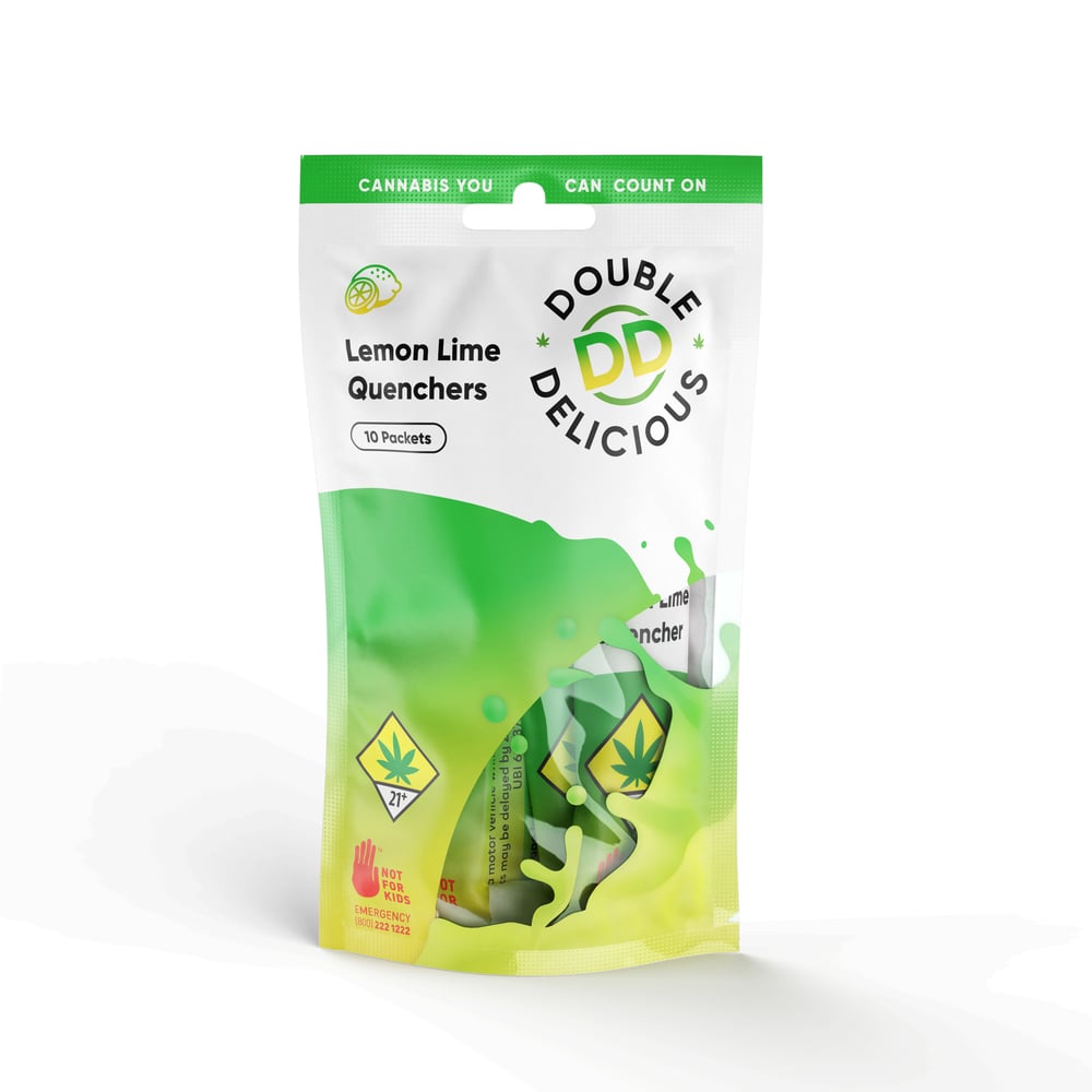 Lemon Lime Quenchers (100mg) by Double Delicious