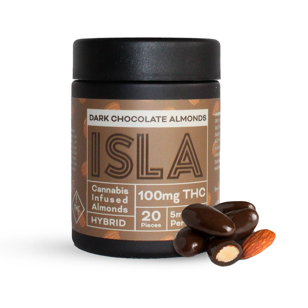 Dark Chocolate Almonds [20pk] (100mg) by Isla