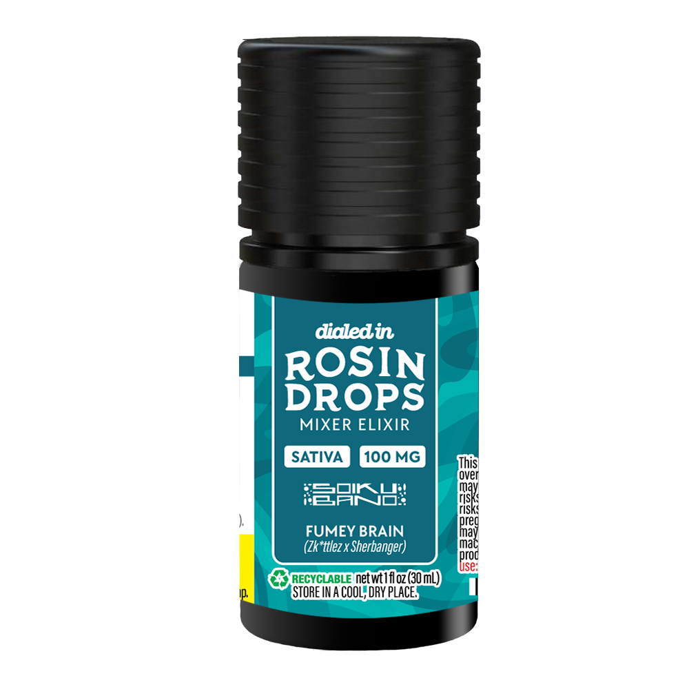 100mg - Fumey Brain - Rosin Drops by Dialed In Gummies