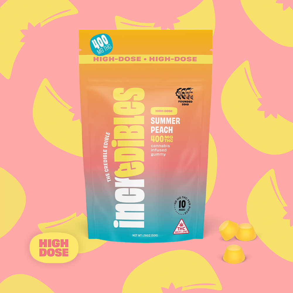Summer Peach High Dose [10pk] (400mg) by incredibles