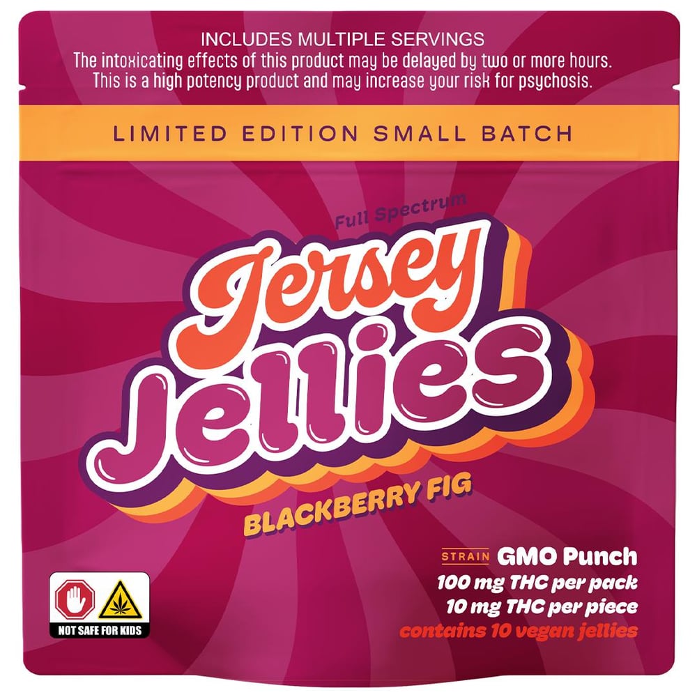 Blackberry Fig x GMO Punch [10pk] (100mg) by Jersey Jellies