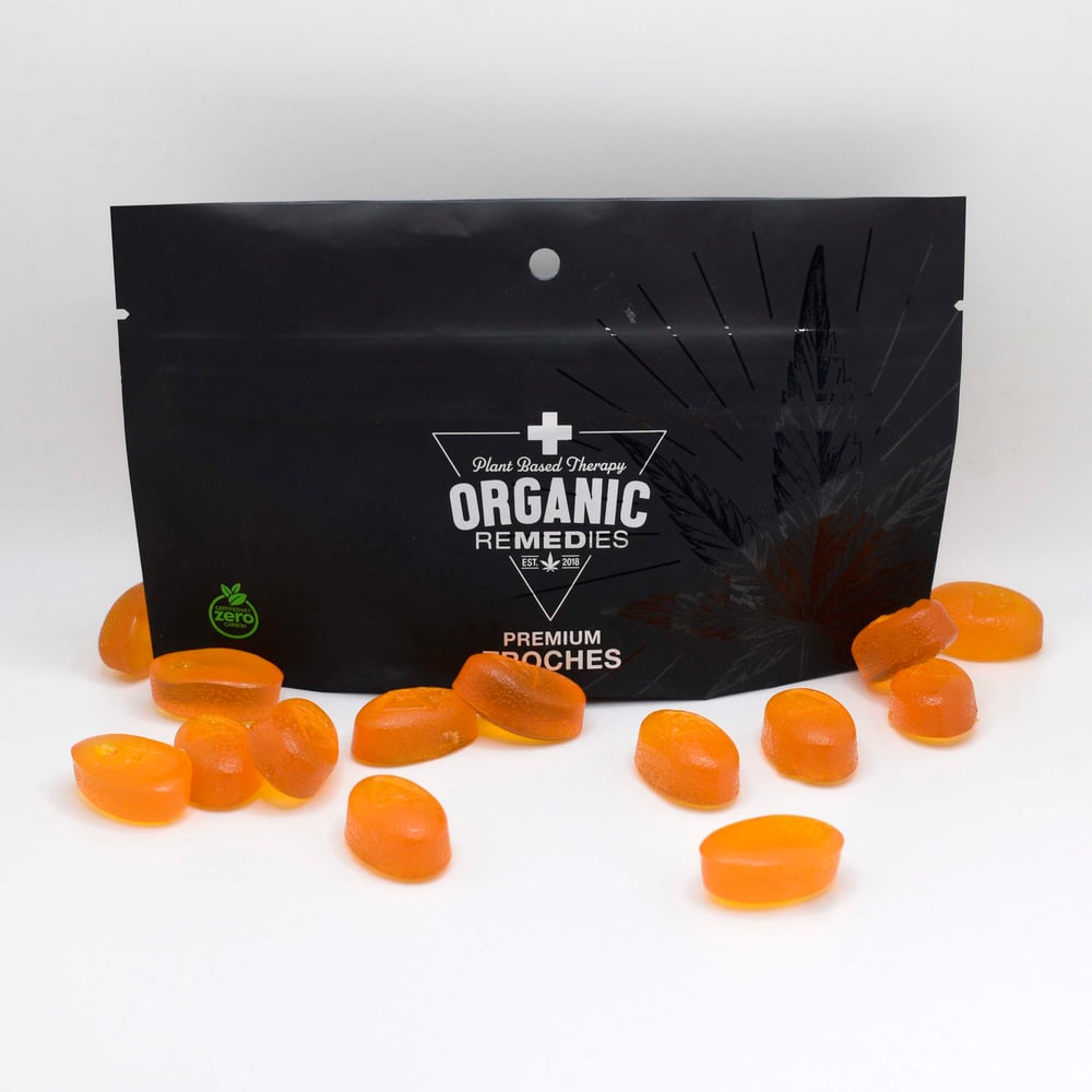 25mg THC Mango Peach [15pk] (25mg each/375mg total) by Organic Remedies