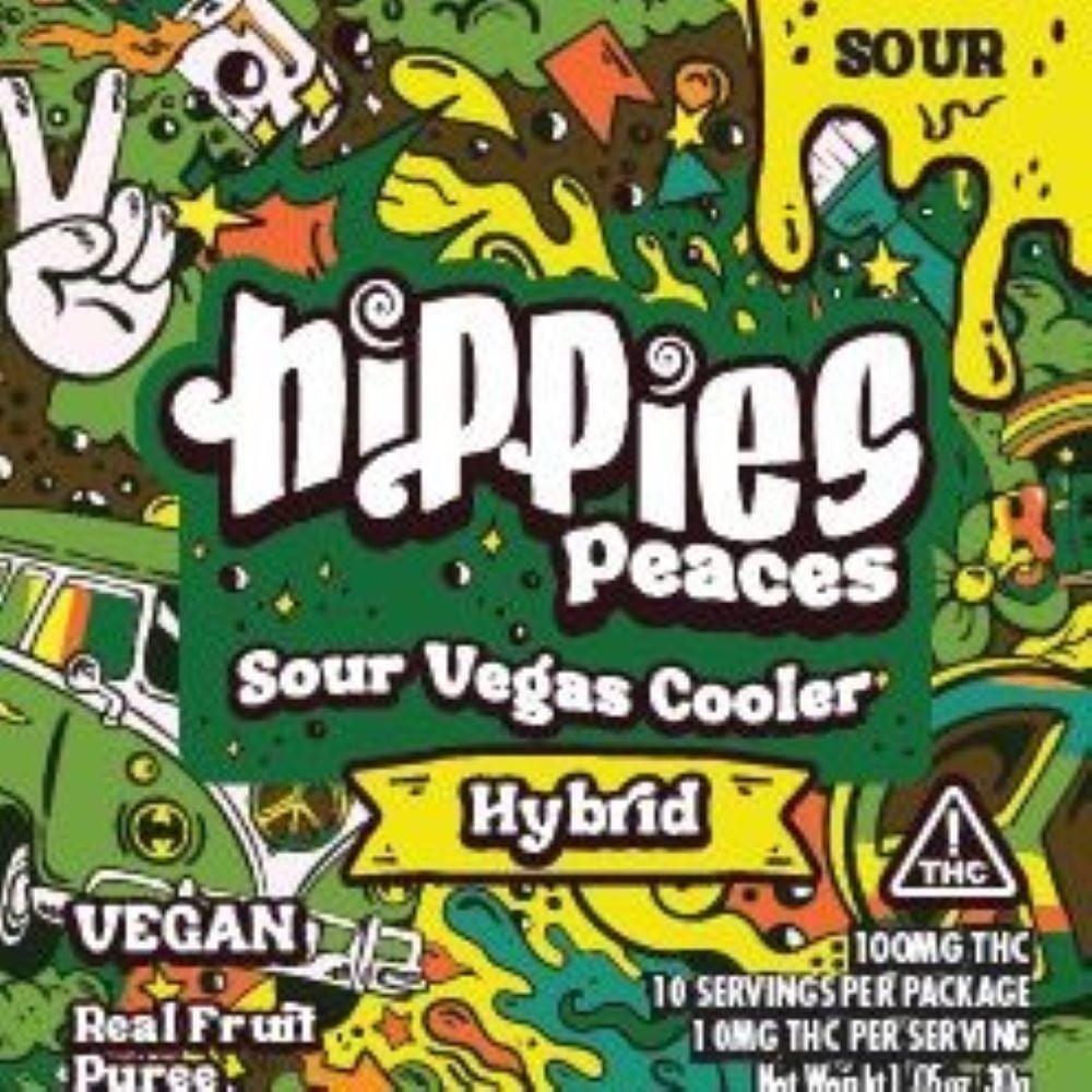 Sour Vegas Cooler [10pk] (100mg) by Hippies