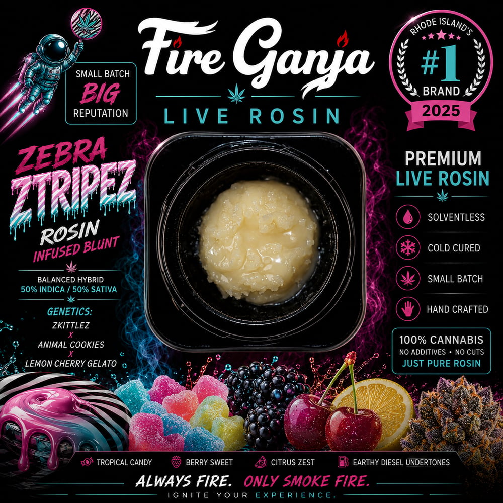 Zebra Ztripez [3.5g] by Fire Ganja