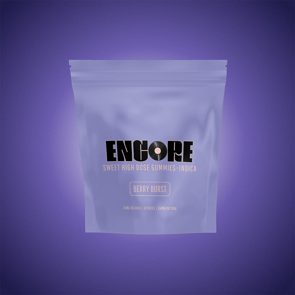 Berry Burst - Indica [22pk] (550mg) by Encore Edibles