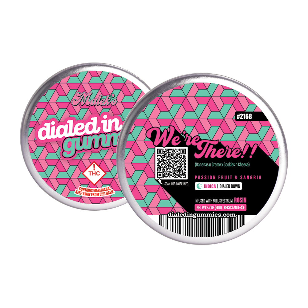 100mg - We're There #2158 - Rosin Gummies (10pk) by Dialed In Gummies