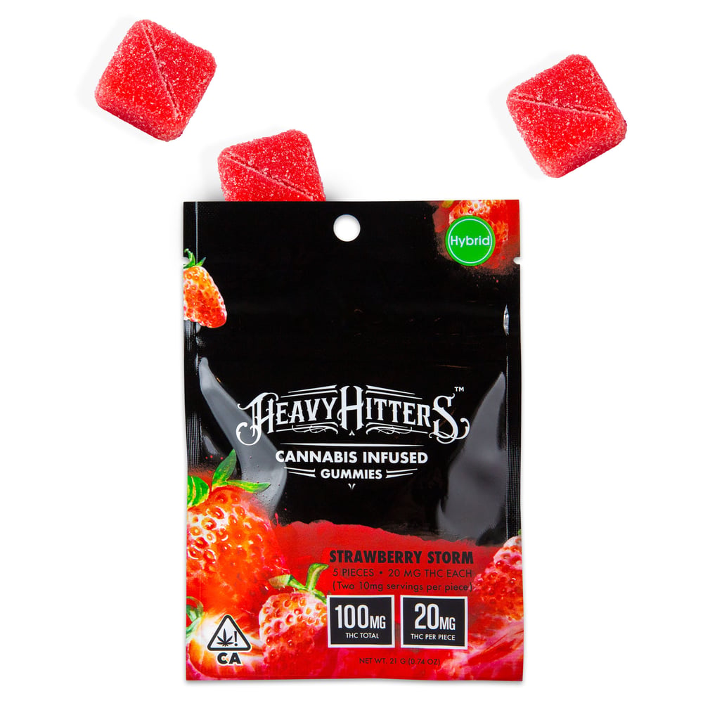 Strawberry Storm - Hybrid [5pk] (100mg) by Heavy Hitters