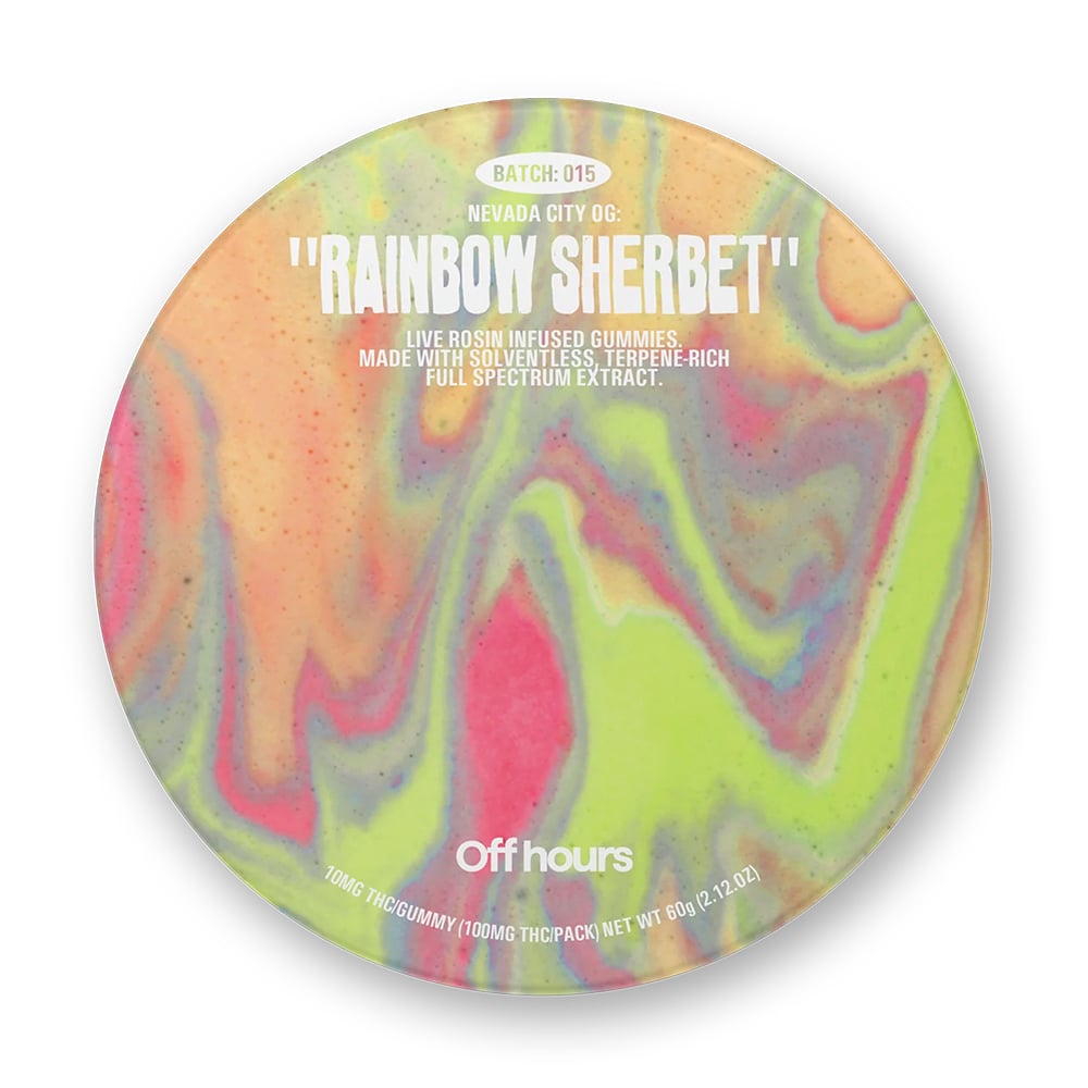 Nevada City OG “Rainbow Sherbet” [10pk] (100mg) by Off Hours