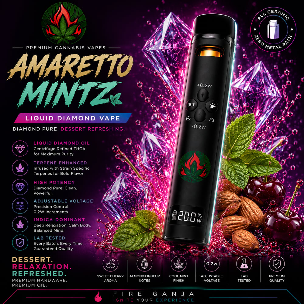 Amaretto Mintz [1000mg] by Fire Ganja