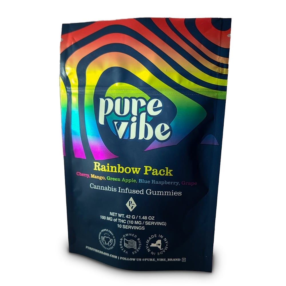 Rainbow Pack [10pk] (100mg) by Pure Vibe