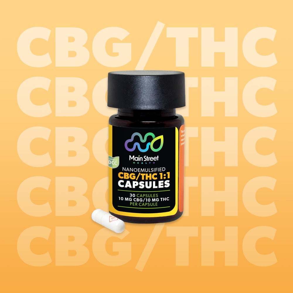 Capsules - 1:1 [30pk] (300mg CBG/300mg THC) by Main Street Health