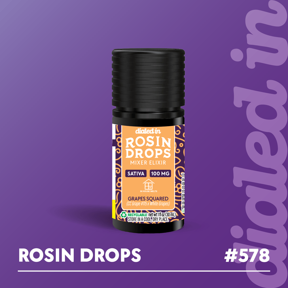 100mg - Grape Squared - Rosin Drops by Dialed In Gummies