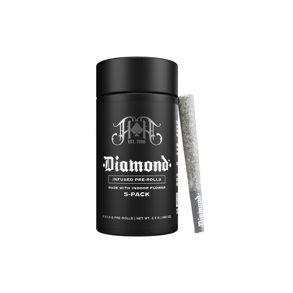 Slurricane | Indica - Diamond THCA-Infused Pre-Rolls - 2.5G 5-Pack by Heavy Hitters