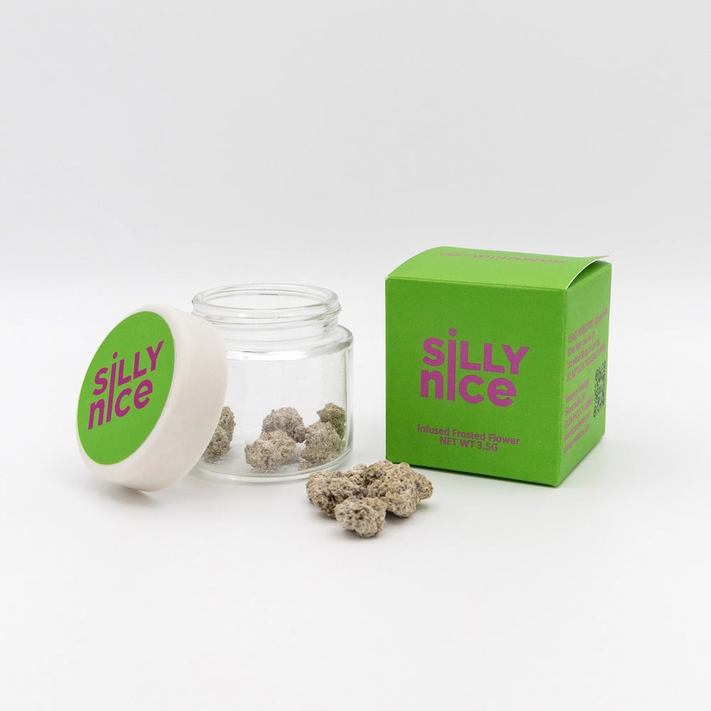 Silly Nice | Diamond-Frosted & Live Resin Infused Flower | 3.5G by Silly Nice