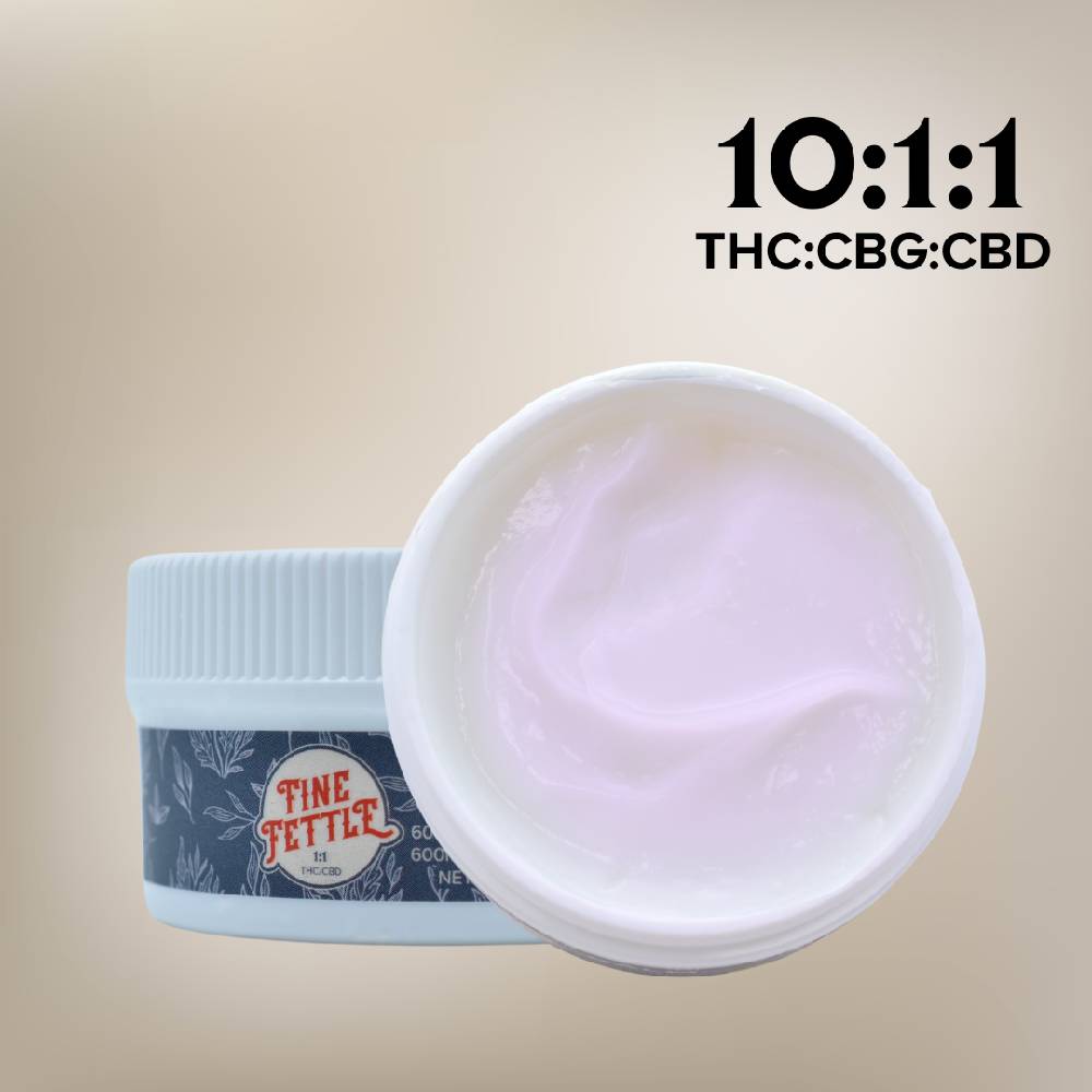 10:1:1 Unscented Lotion [2.05oz] (500mg THC/50mg CBG/50mg CBC) by Fine Fettle