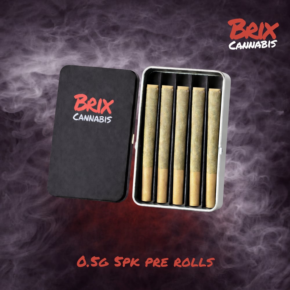 Amethyst Diesel 0.5g 5pk Pre Rolls (I) 00487 by Brix Cannabis