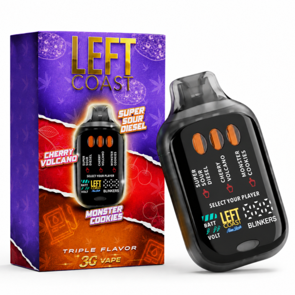 Monster Cookies + Cherry Volcano + Super Sour Diesel [3000mg] by Left Coast Extracts