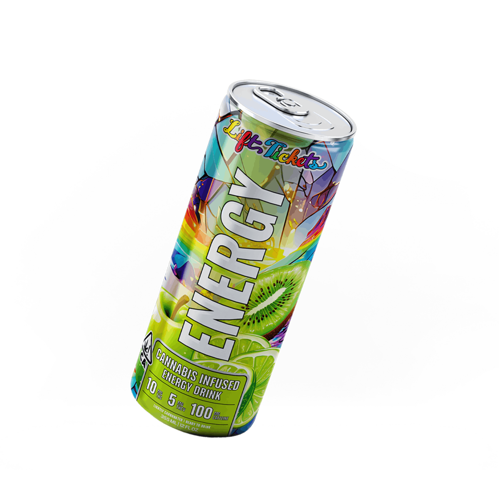 Kiwi Apple (10mg THC/5mg THCV/100mg Caffeine) by Lift Tickets