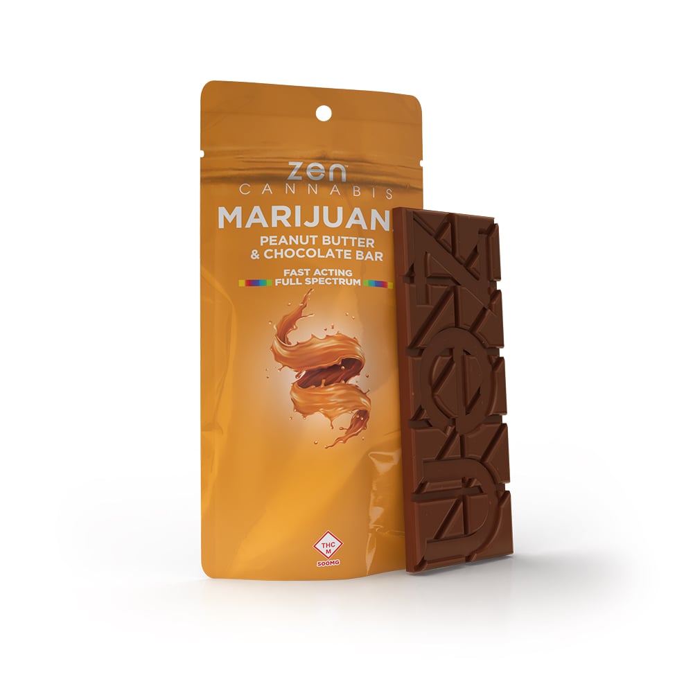 Peanut Butter & Chocolate Bar (500mg) by Zen Cannabis